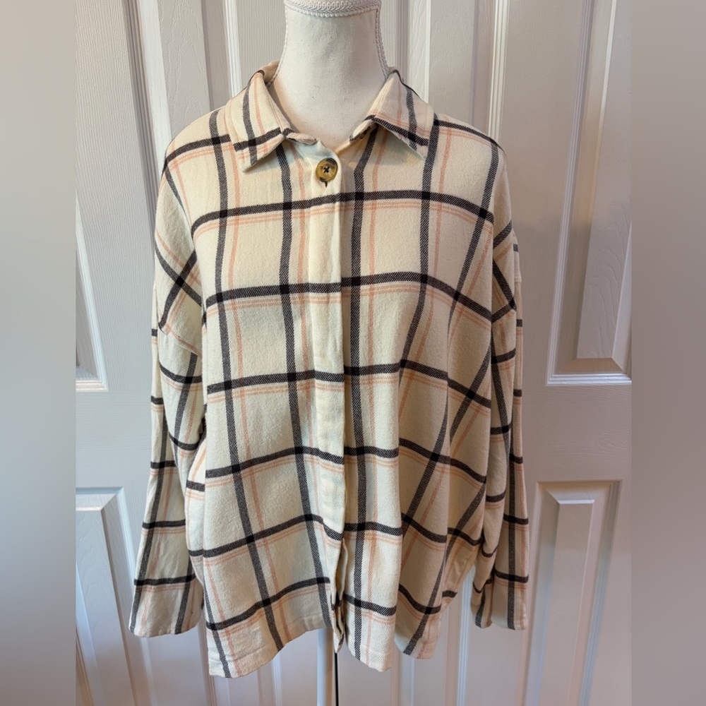 Madewell Flannel Bromley Shirt in Northall Plaid Size L